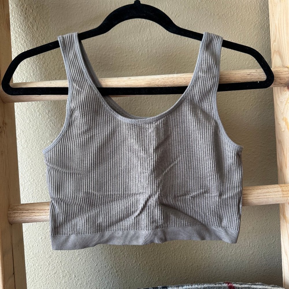 Tan workout top